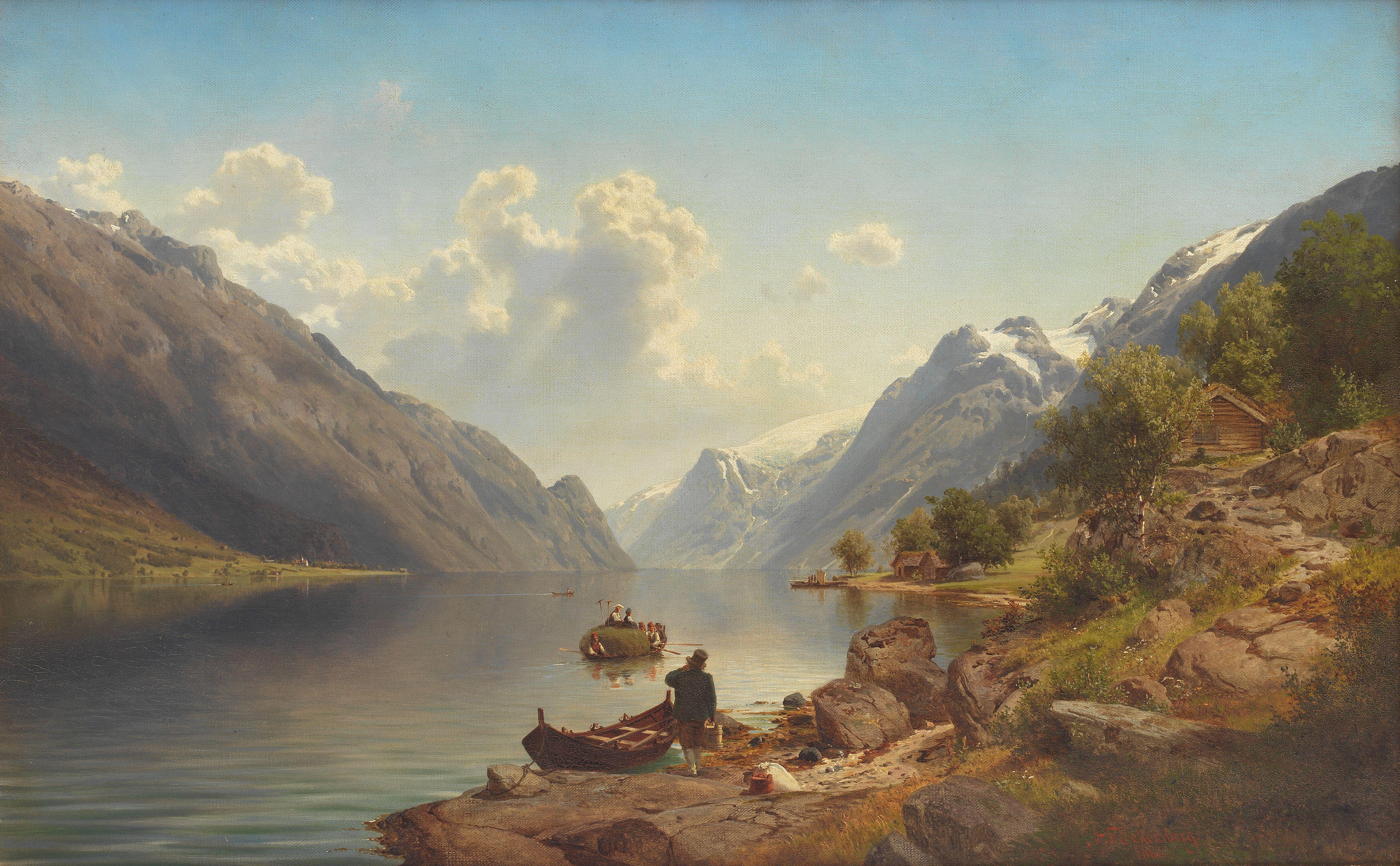 Johan Fredrik Eckersberg - View in Sørfjorden, Hardanger