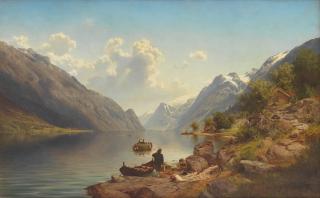 Johan Fredrik Eckersberg - View in Sørfjorden, Hardanger