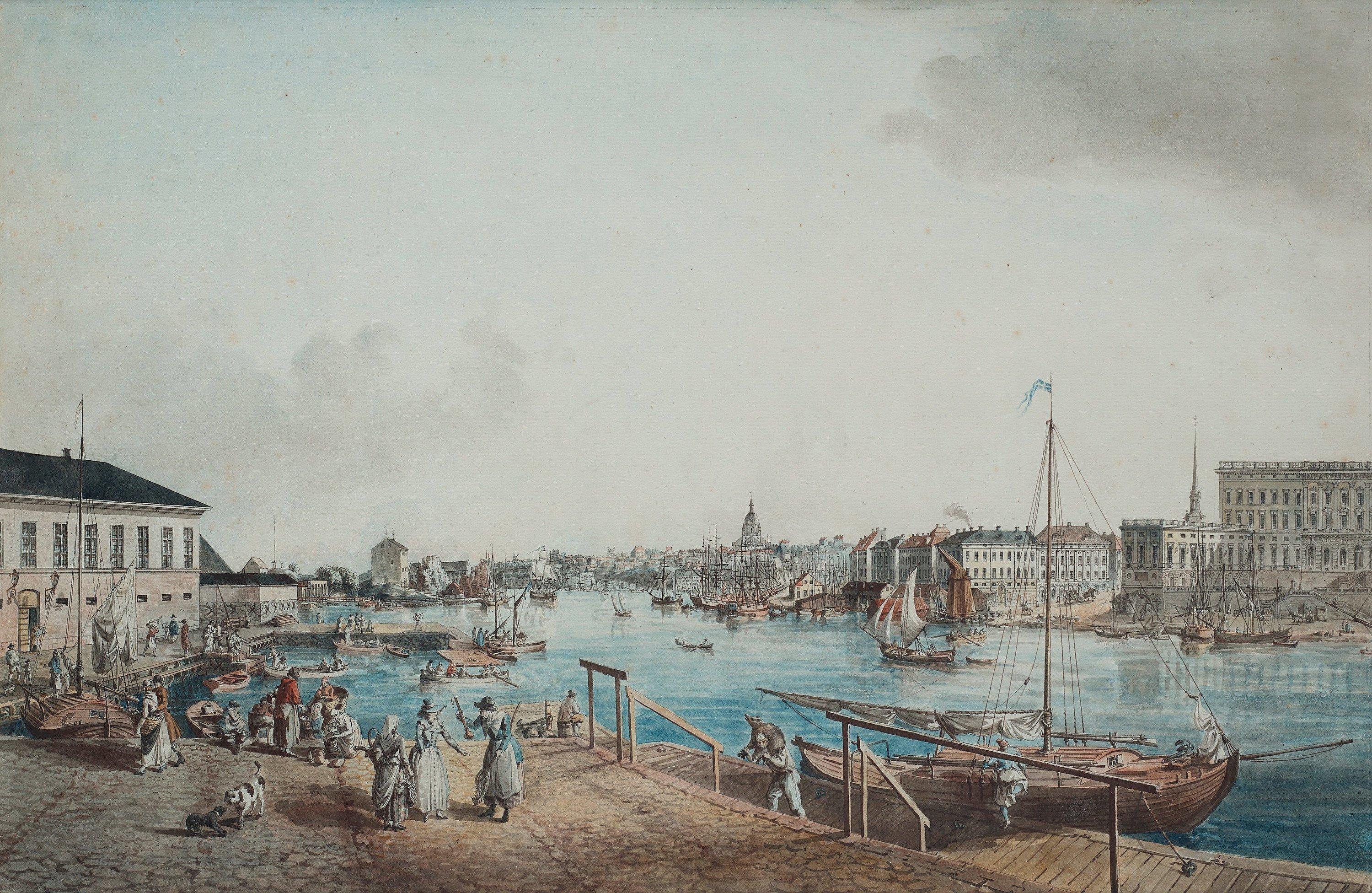 Johan Fredrik Martin - ”Stockholm åt Saltsjön\