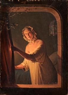 Johan Gustaf Sandberg - Girl by light