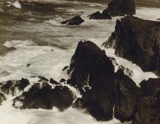Johan Hagemeyer - Rocks and Surf, c. 1942