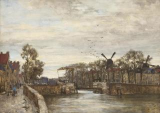 Johan Hendrik van Mastenbroek - A view of Delfshaven