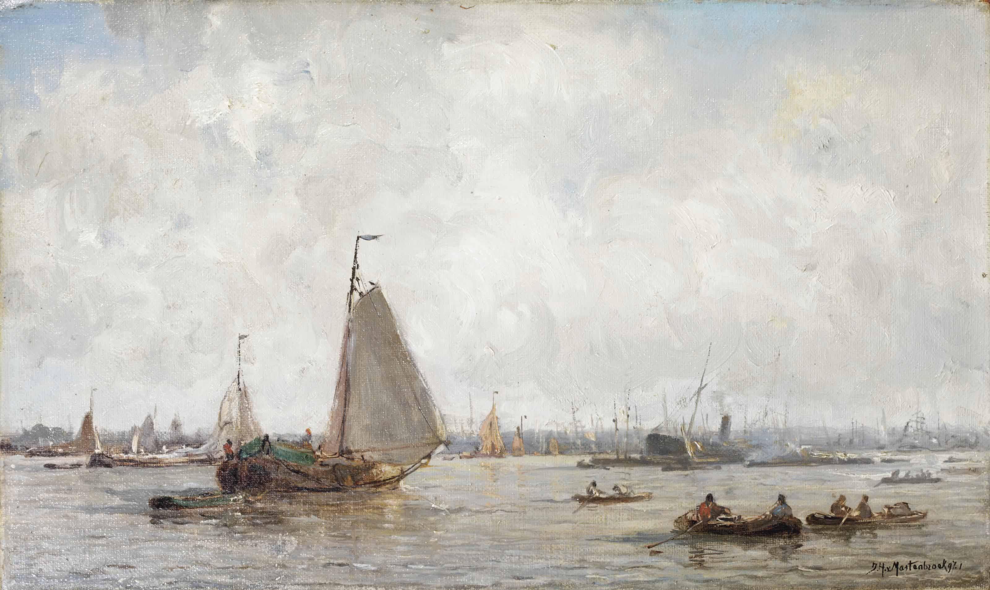 Johan Hendrik van Mastenbroek - A view of Rotterdam