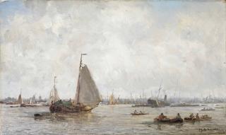 Johan Hendrik van Mastenbroek - A view of Rotterdam