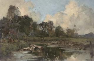 Johan Hendrik van Mastenbroek - A woodcutter\'s cottage