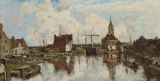 Johan Hendrik Van Mastenbroek - Haven Te Hindeloopen: The Harbour In Summer
