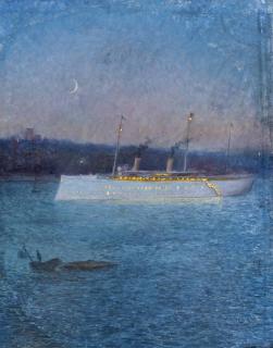 Johan Kindborg - SMY Hohenzollern? II in the moonlight