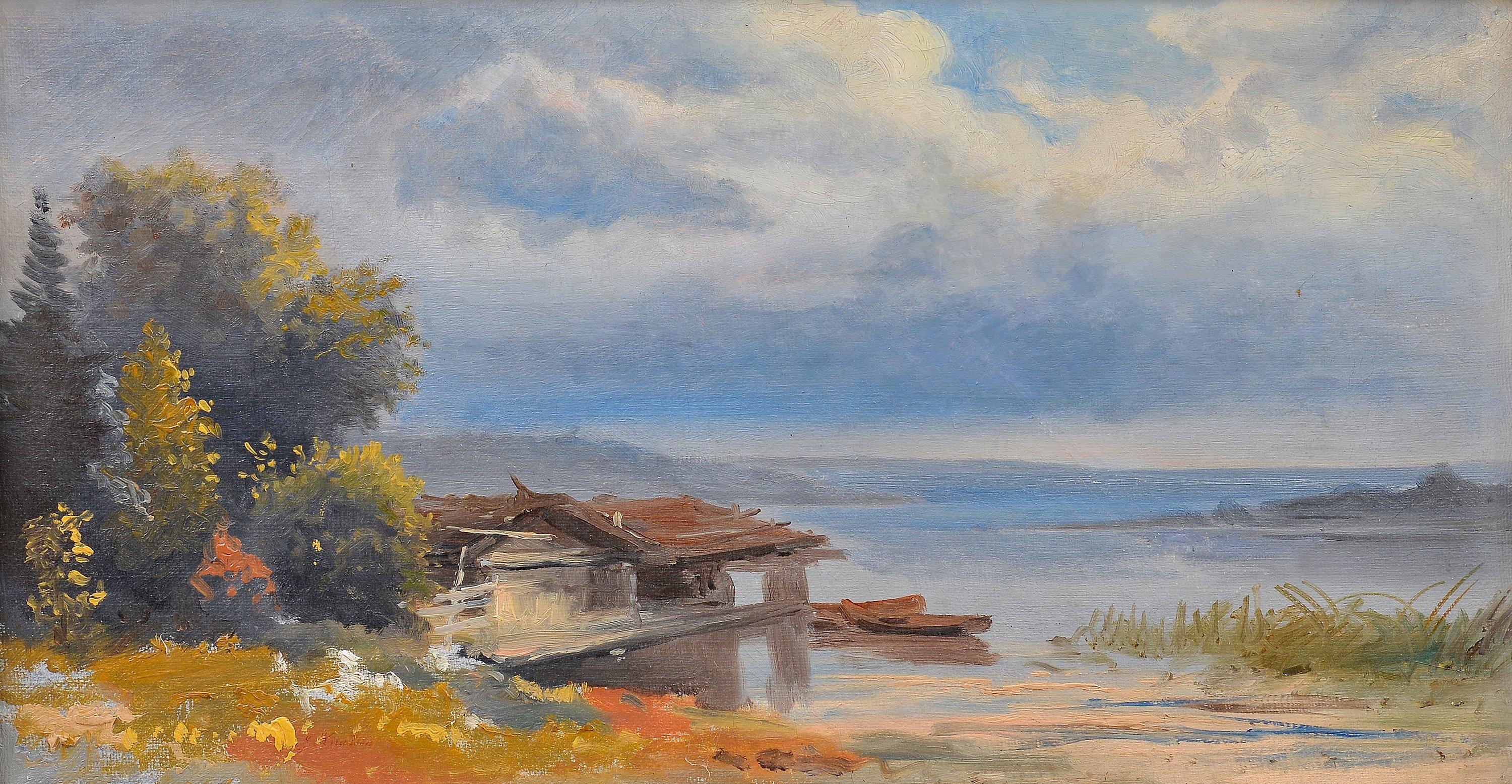 Johan Knutson - Boats By The Quai.