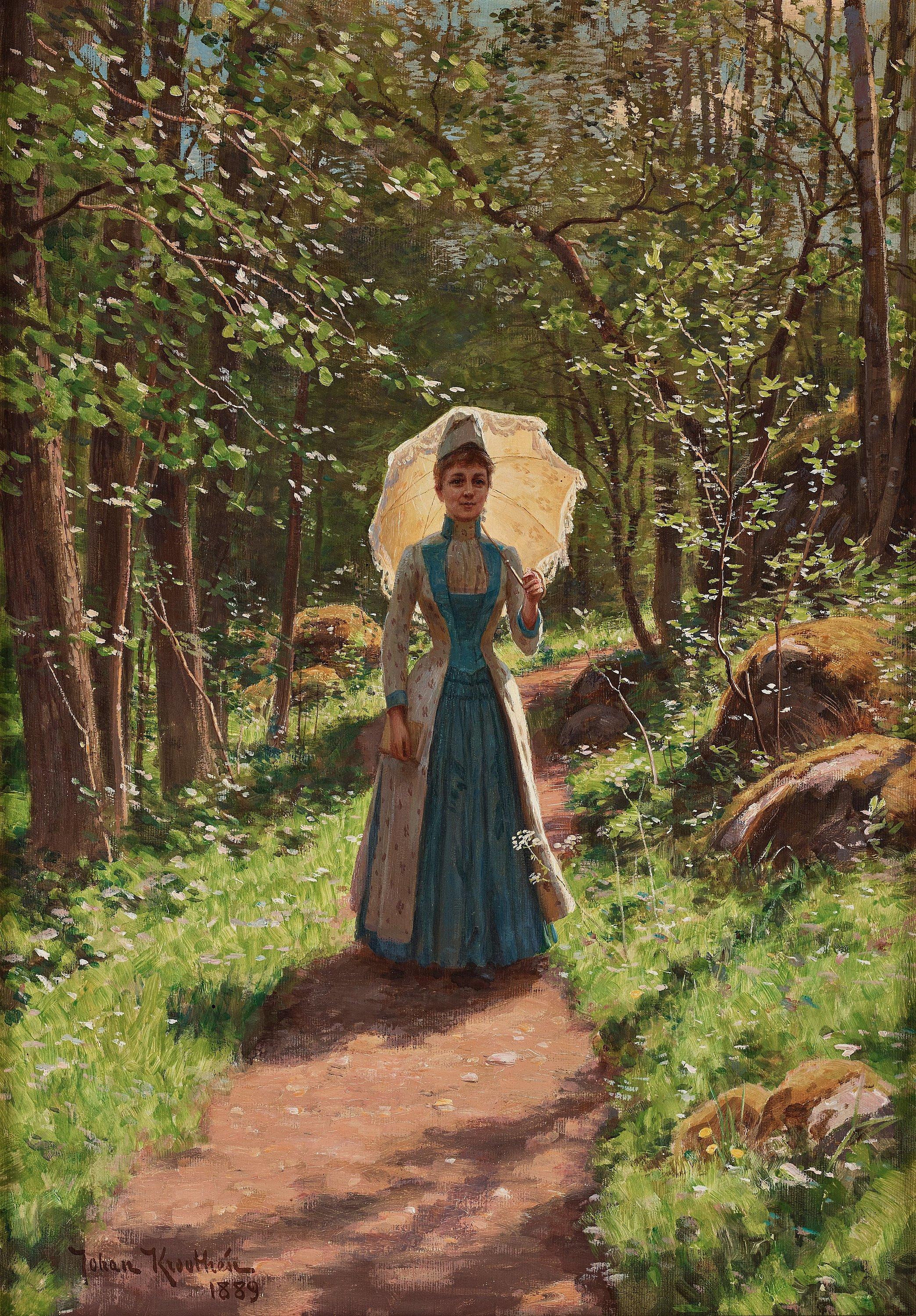 Johan Krouthén - Girl with umbrella