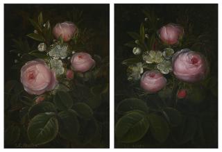 Johan-Laurents Jensen - Roser Og Blomstrende Myrther, Et Par