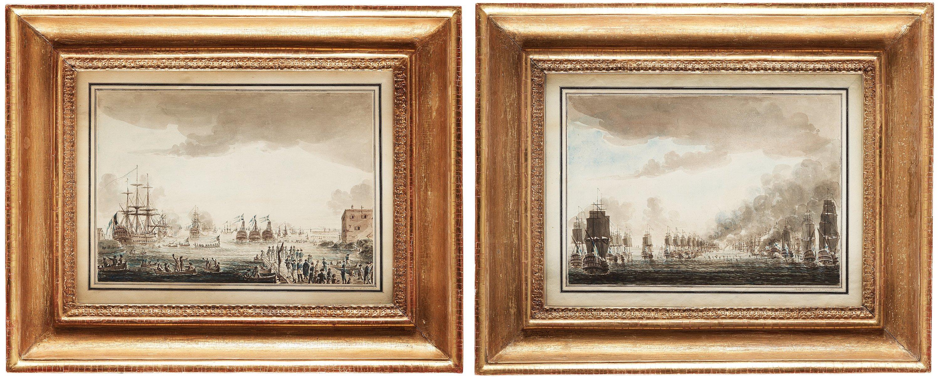 Johan Peter Cumelin - Battle scene by south of Öland 26 July 1789 (2)