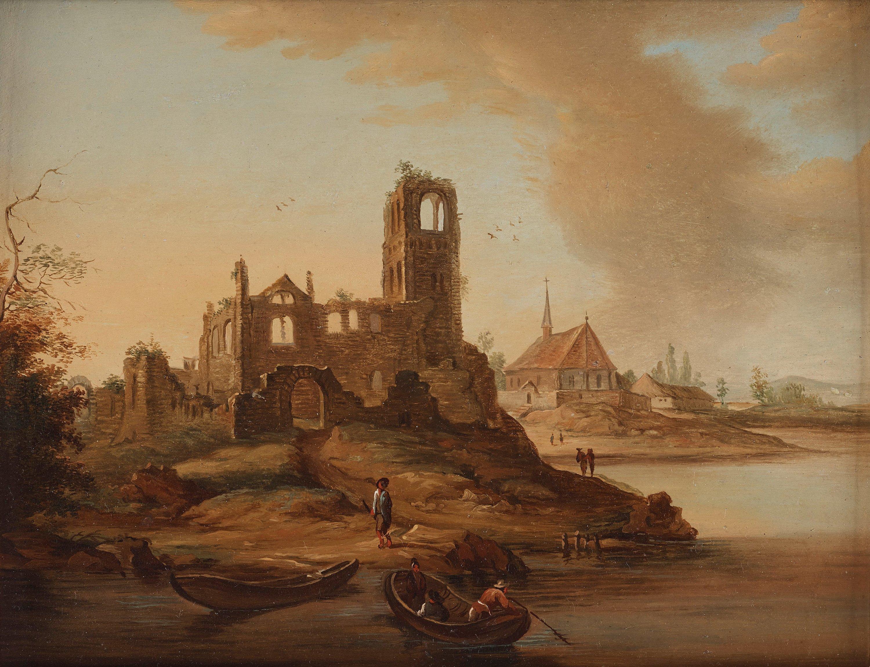 Johan Sevenbom - Landscape with the ruins of a church