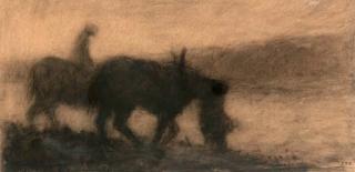 Johan Thorn Prikker - Farmers and horses in a landscape