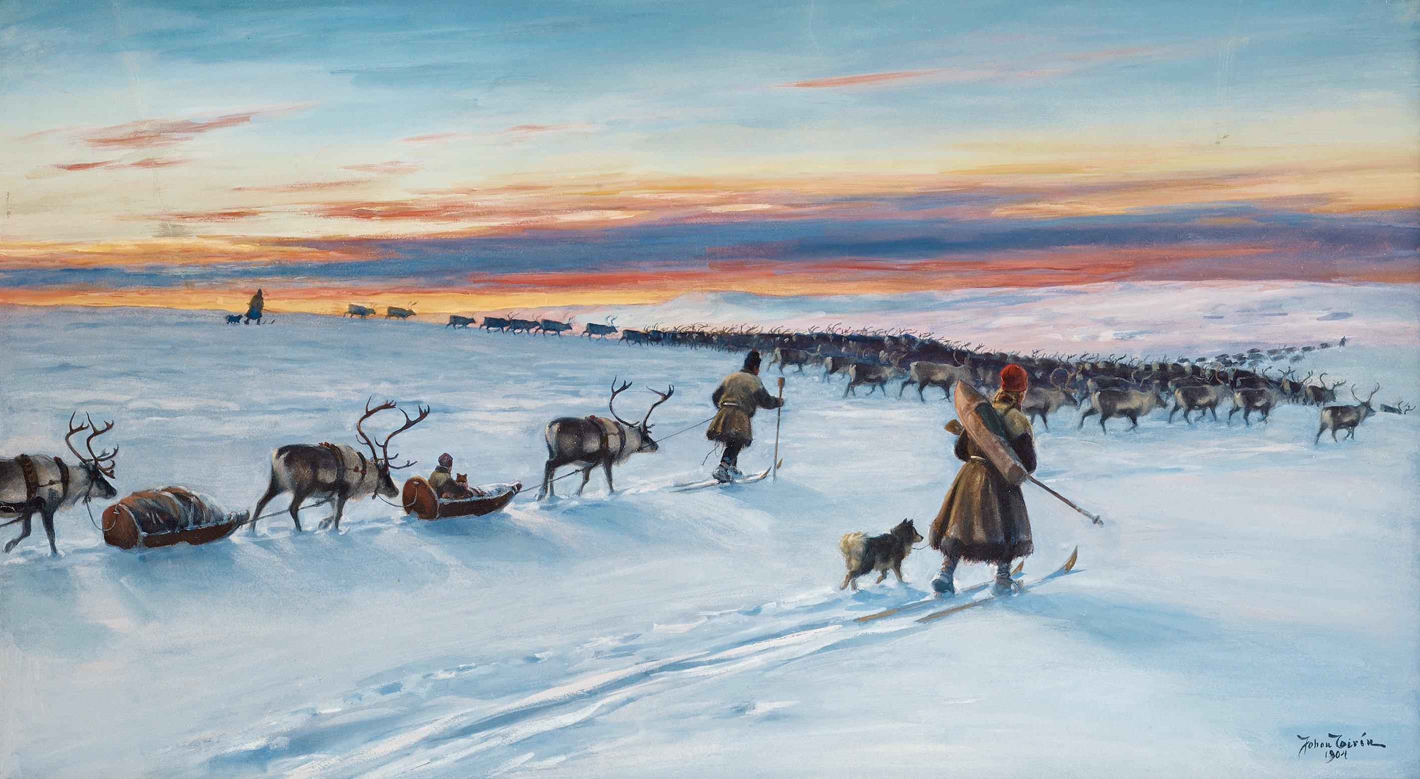 Johan Tirén - Reindeer herders