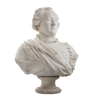 Johan Tobias Sergel - A plaster late Gustavian bust of Gustaf Adolf Reuterholm (1756-1813) 1795.