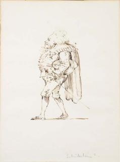 Johan Tobias Sergel - Portrait of a man in profile to the left