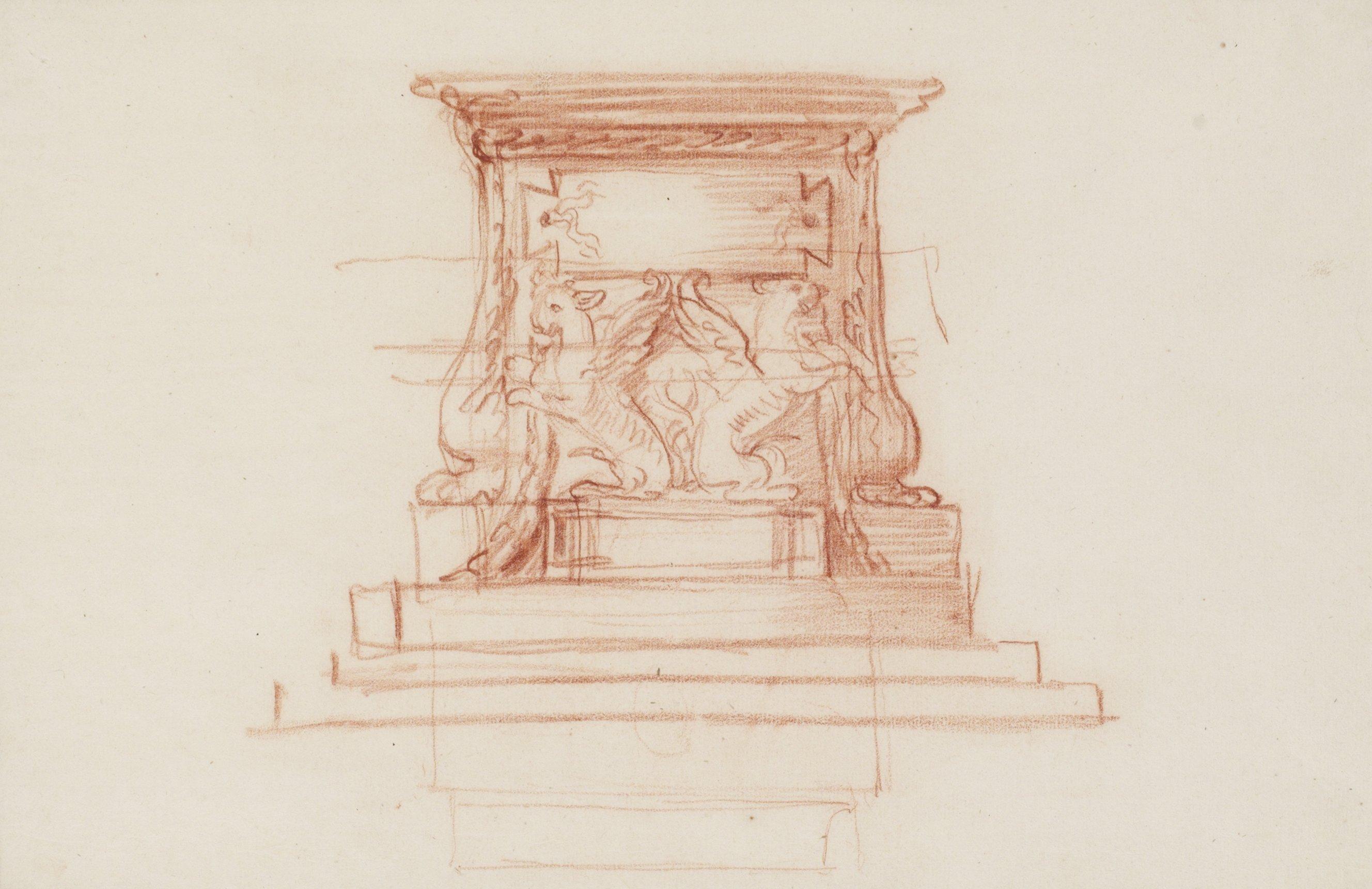 Johan Tobias Sergel - Studie till fundament