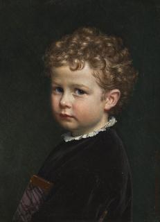 Johan Vilhelm Gertner - Danish boy With Curly Hair