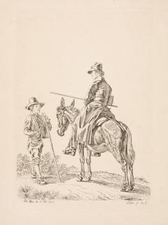 Johann Adam Klein - 2 Bll.: Der Kunstfreund Harzen in Hamburg.