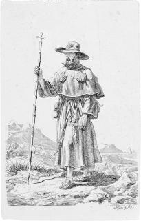 Johann Adam Klein - 3 Bll.: Ein spanischer Pilger.