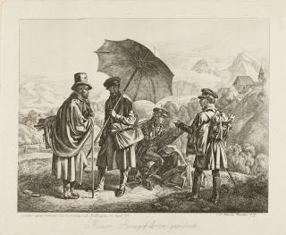 Johann Adam Klein - Die Maler auf der Reise.