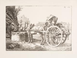 Johann Adam Klein - Folge von zwei lithographierten Darstellungen italienischer