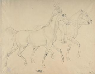 Johann Adam Klein - Reiter mit einem Handpferd.