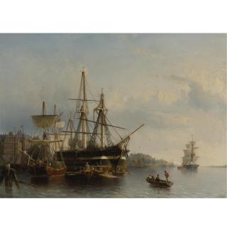 Johann Adolph Rust - Dutch In The Harbor