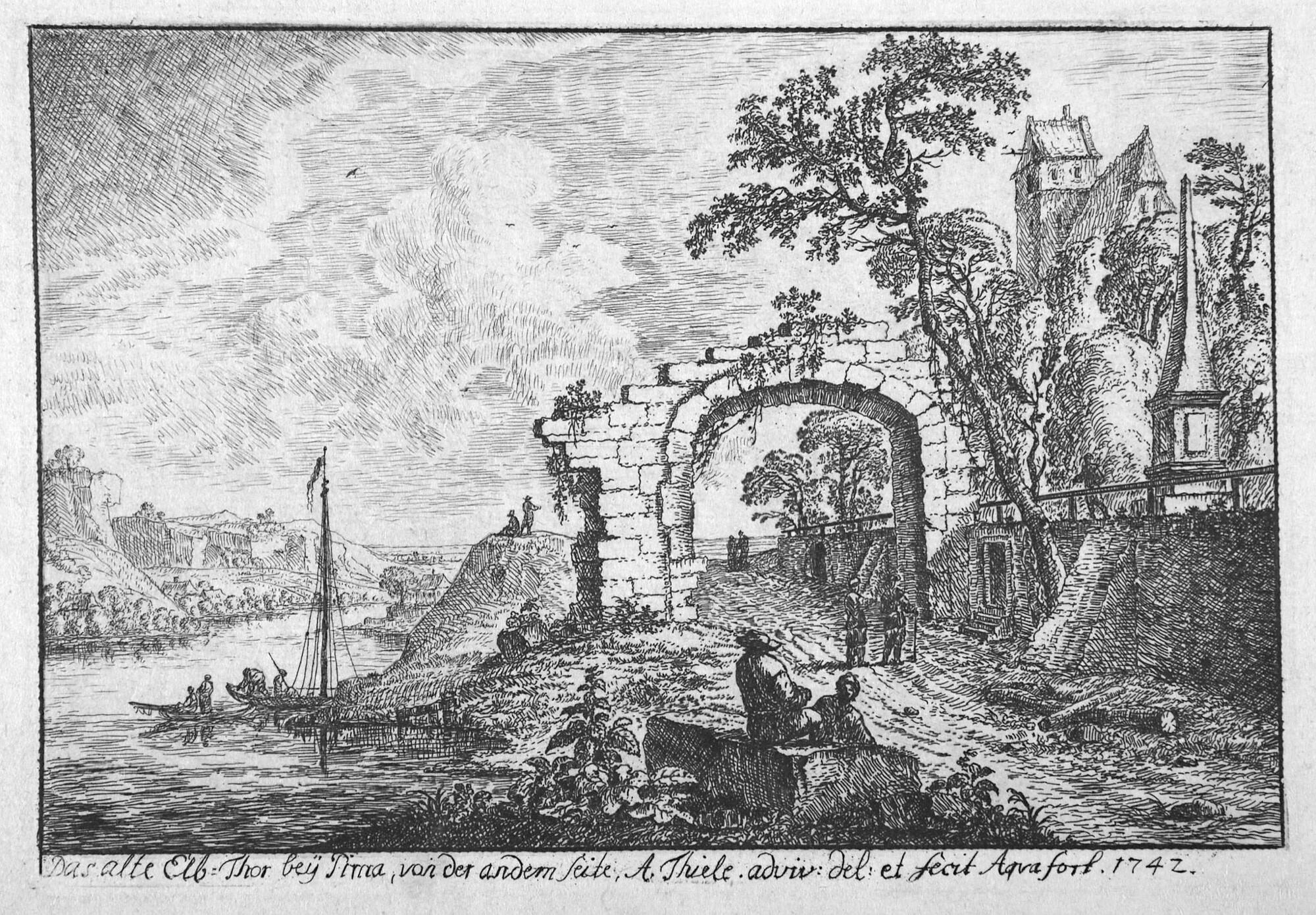 Johann Alexander Thiele - 3 Bll.: Sächsische und andere Landschaften.