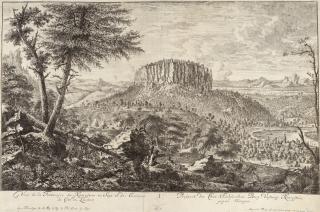 Johann Alexander Thiele - Prospect der Chur: Sächsischen Berg Vestung Königstein gegen Morgen