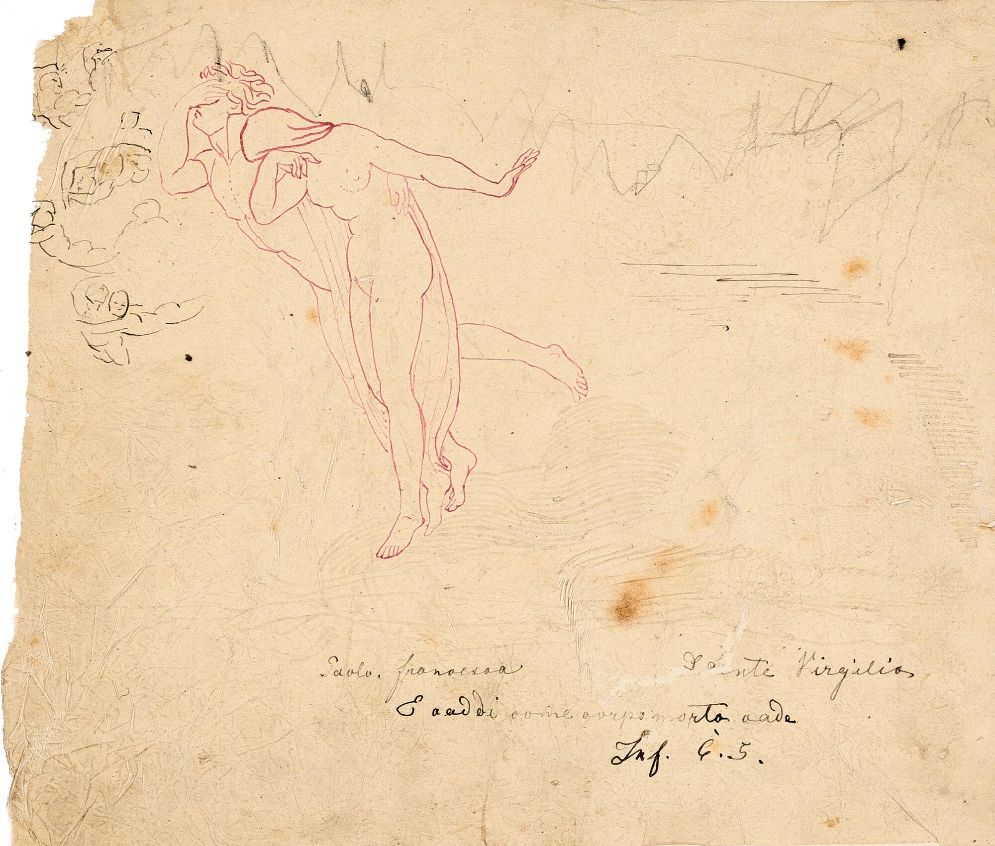 Johann Anton Ramboux - 12 Bll.: Skizzenblätter zu mythologischen und christlichen