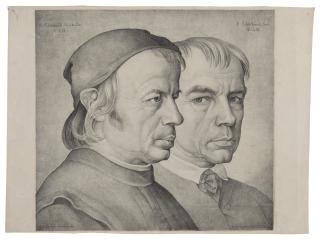 Johann Anton Ramboux - Double Portrait of the Painter Konrad Eberhard and his Brother Franz