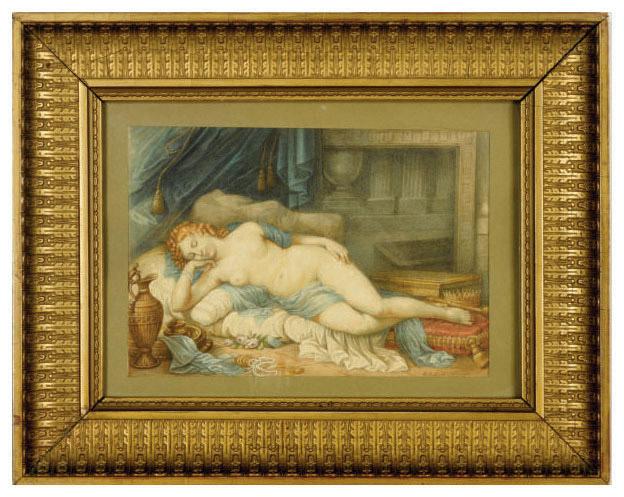 Johann Baptist Lampi The Younger - Dormant female nude