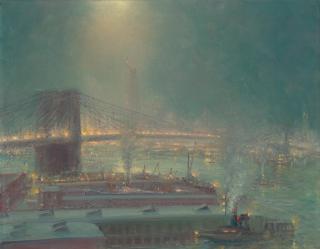 Johann Berthelsen - Brooklyn Bridge by Night