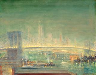 Johann Berthelsen - Brooklyn Bridge with New York Skyline
