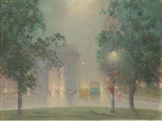 Johann Berthelsen - Washington Square in Spring