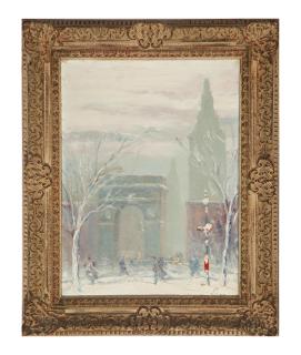 Johann Berthelsen - Washington Square Park in Winter