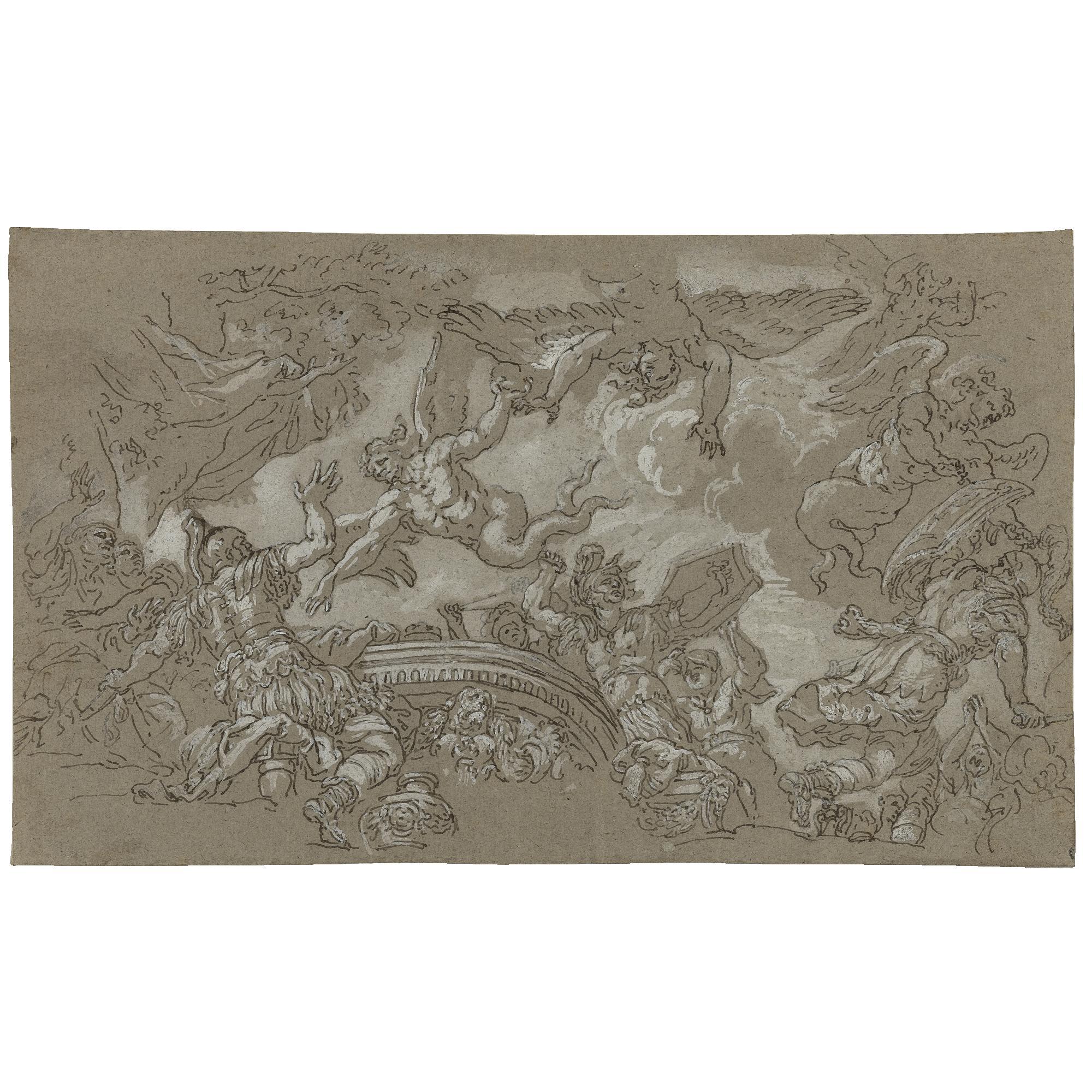 Johann Carl Loth - An Episode From Virgil\'S Aeneid: The Harpies Attacking The Fleet Of Aeneas On The Strophades 