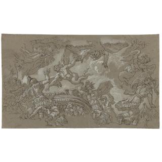 Johann Carl Loth - An Episode From Virgil\'S Aeneid: The Harpies Attacking The Fleet Of Aeneas On The Strophades 