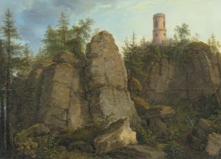 Johann Christian Klengel - Klingstein – Porphyrfelsen bei Aussig.