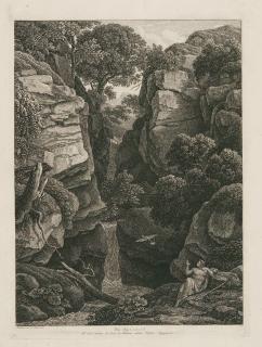 Johann Christian Reinhart - 3 Bll.: Die Landschaft mit dem Propheten Elias – Sepolcro antico