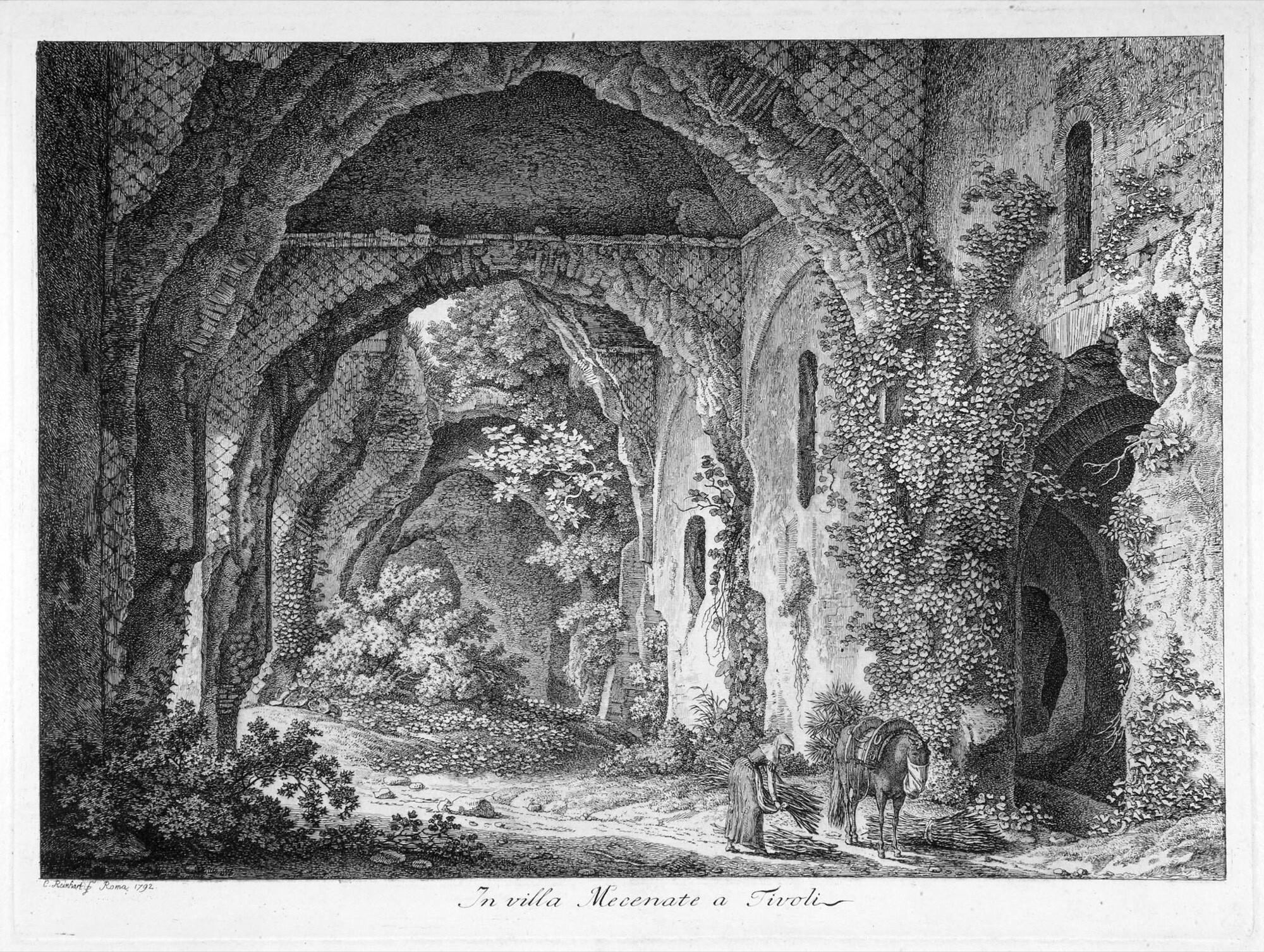 Johann Christian Reinhart - 7 Bll. aus der Folge: Malerisch radirte Prospecte aus Italien.