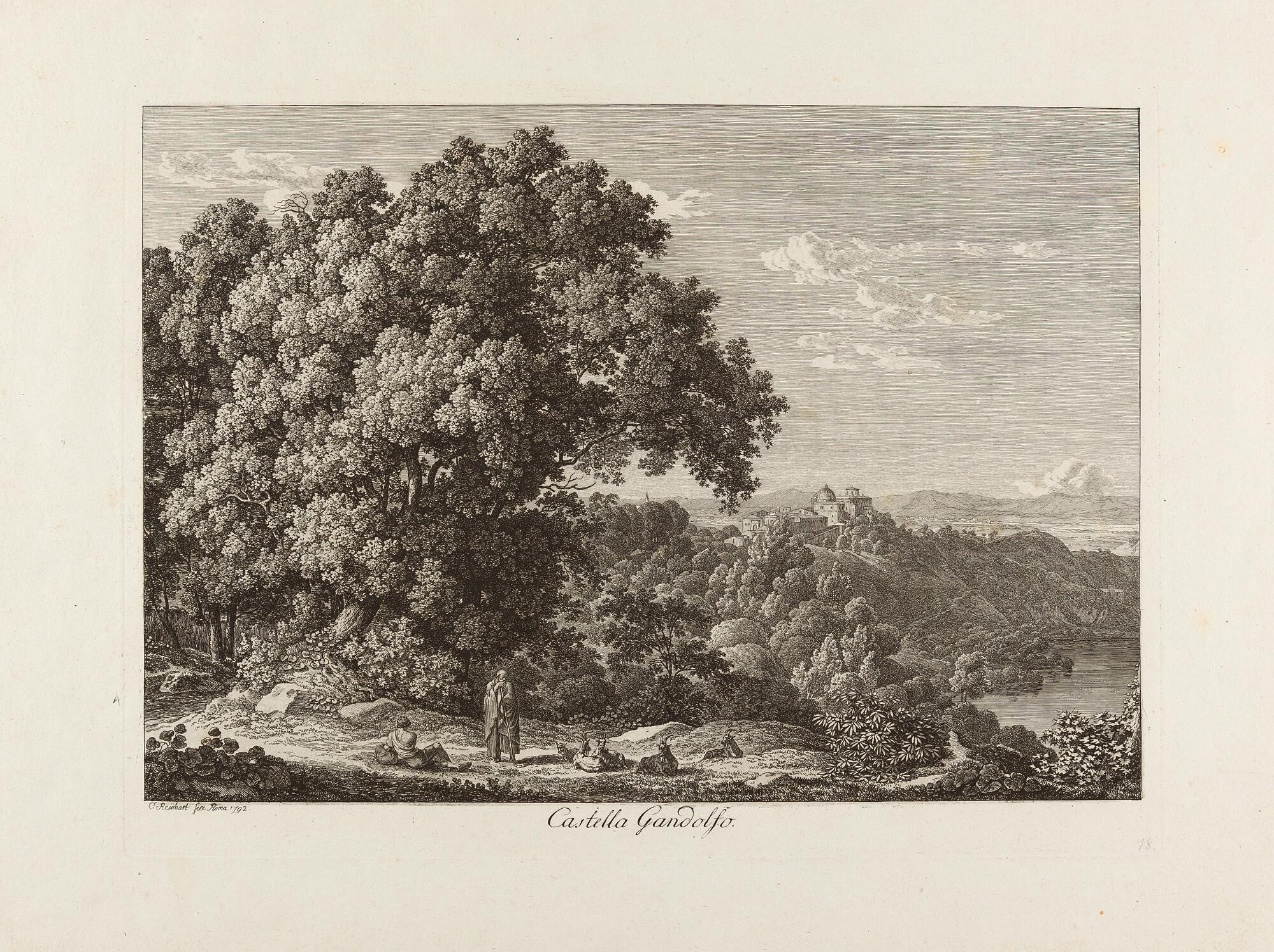 Johann Christian Reinhart - Castella Gandolfo.
