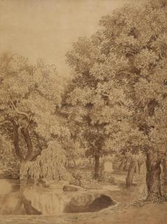 Johann Christian Reinhart - Im Park der Villa Borghese