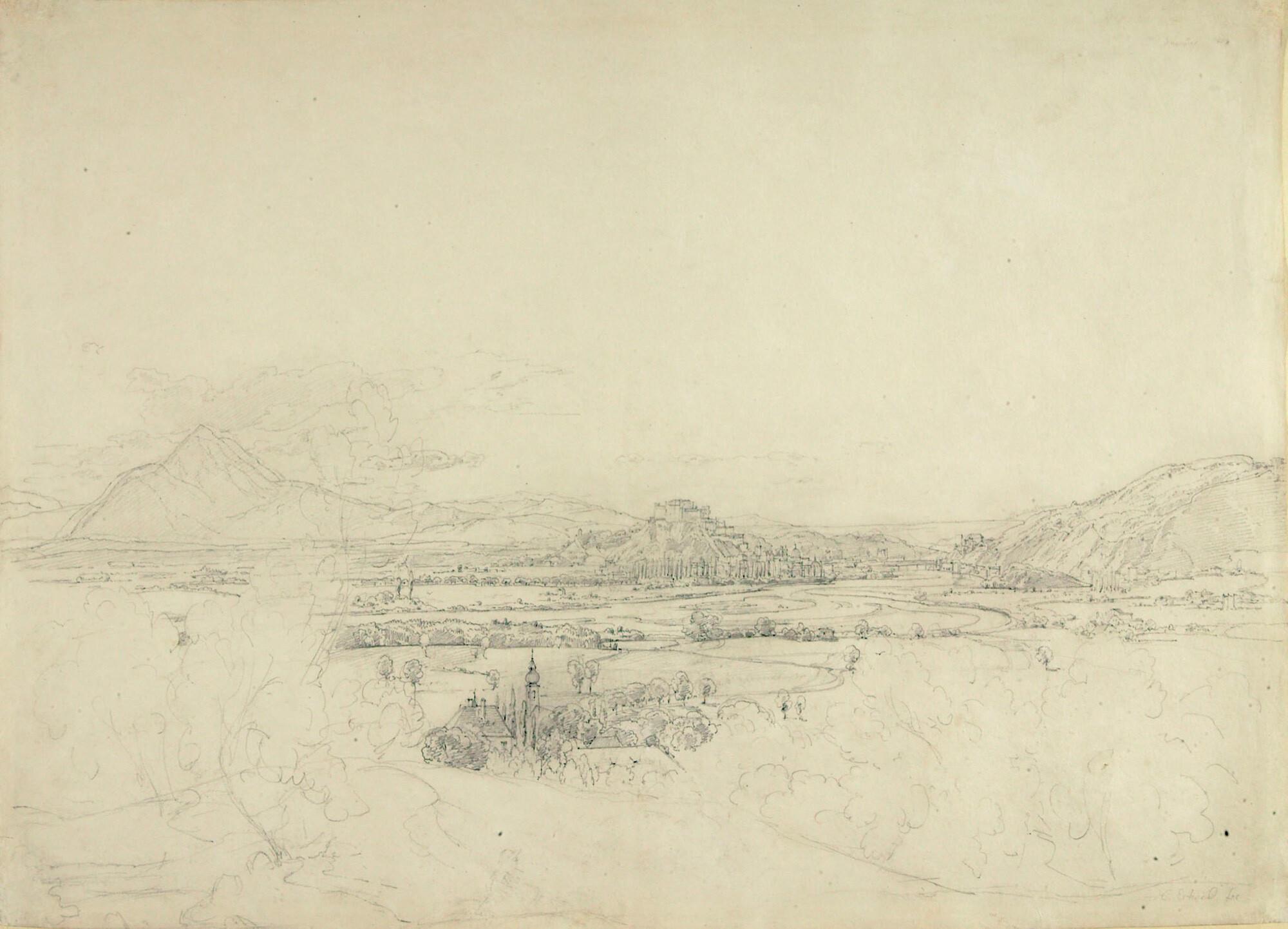 Johann Christoph Erhard - Ansicht von Salzburg.