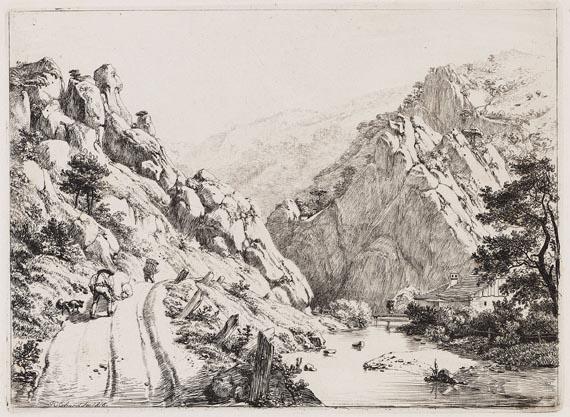 Johann Christoph Erhard - Der Schiebkärrner mit dem Hunde (Ansicht in der \