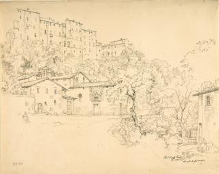 Johann Christoph Rist - Blick auf ein italienisches Städtchen.