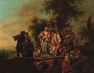Johann Conrad Seekatz - Soldiers returning from battle