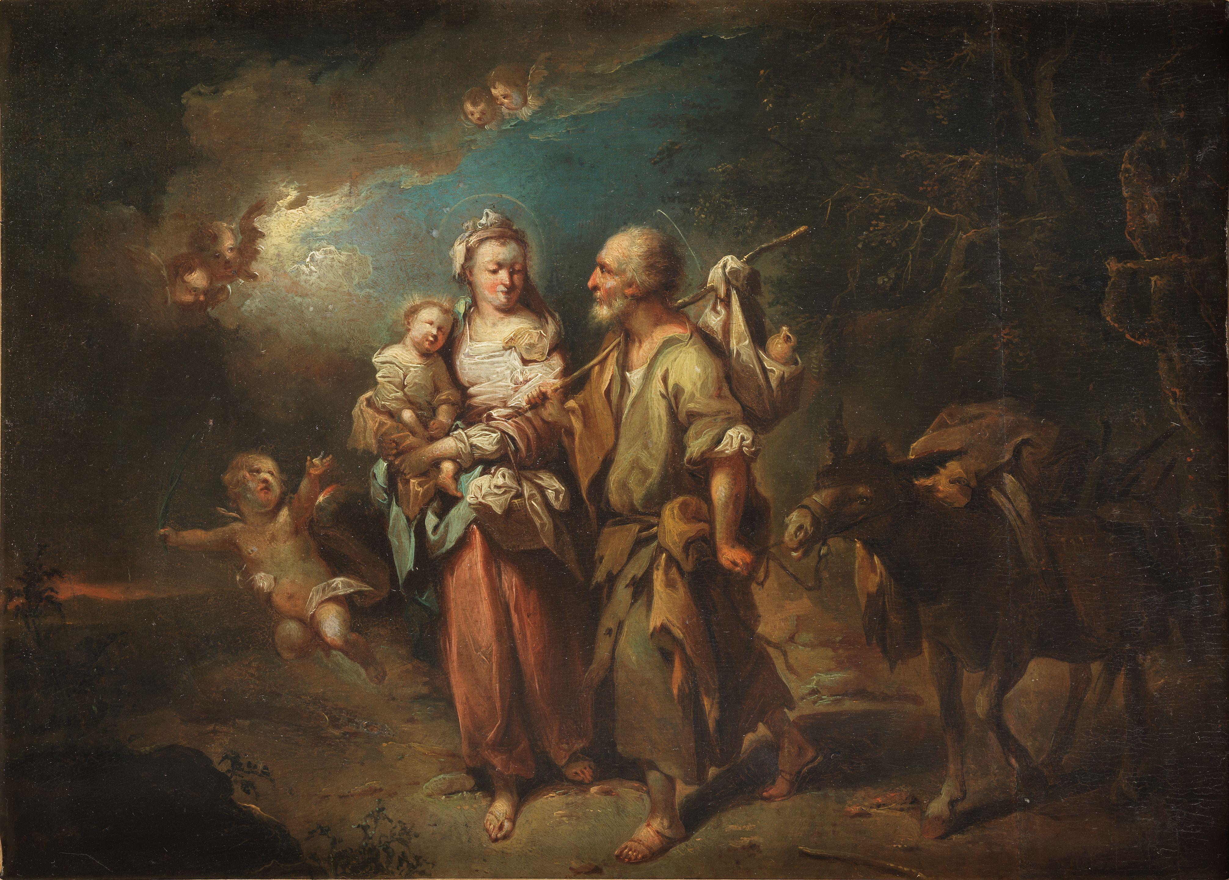 Johann Conrad Seekatz - The Flight Into Egypt