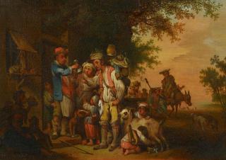 Johann Conrad Seekatz - Wandernde Töpferfamilie.